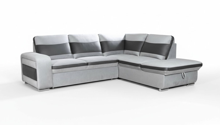 Canapé d'angle Choix Cuir Tissu Rembourrage Textile Lit Kasten Canapé Coin Sofa d'angle