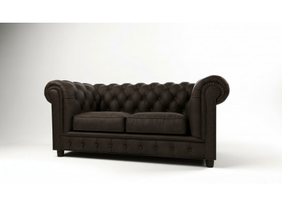 Canapé Chesterfield 2 places en tissu d'ameublement en tissu Canapé en cuir Sofas en cuir Sofa