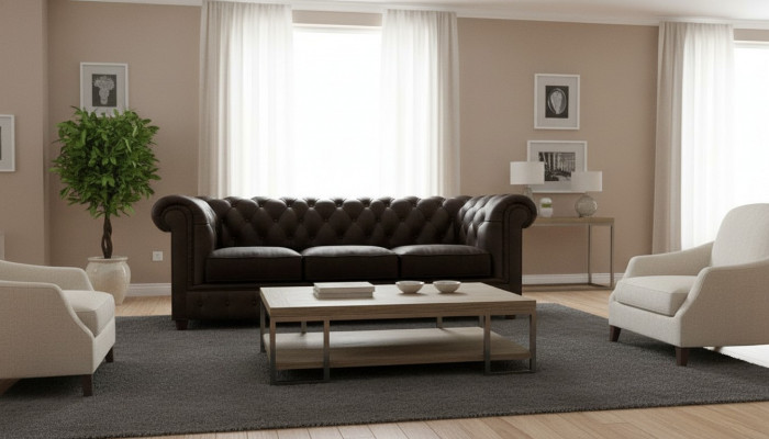 Canapé Chesterfield classique 3 places Canapés Canapés Rembourrage Trois places