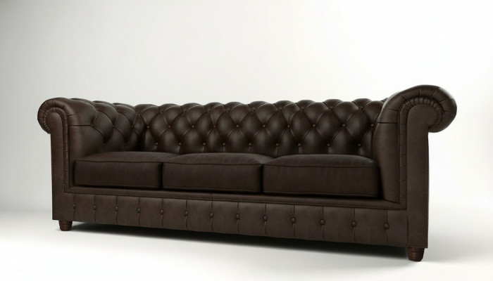 Canapé Chesterfield classique 3 places Canapés Canapés Rembourrage Trois places
