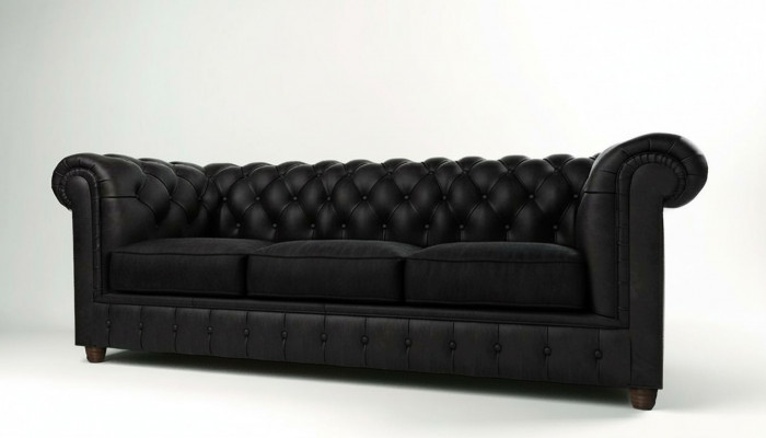 Canapé design 3 places Chesterfield Canapé Tissu Canapés Trois places Canapé
