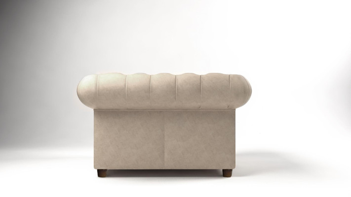 Élégant fauteuil TV Chesterfield avec revêtement en tissu pour salon club.