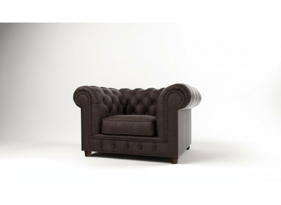 Fauteuil TV Siège Club Lounge Textile Cuir Design Élégant Chesterfield