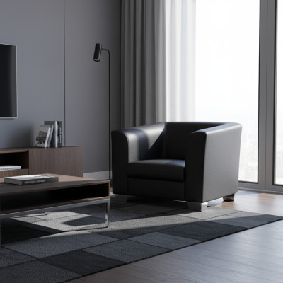 Salon de luxe TV Club Rembourrage Fauteuil Canapé Design Canapé Relax