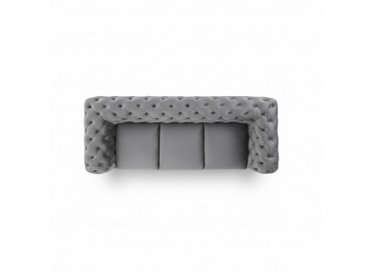 Canapé design 3 places, canapé Chesterfield rembourré, canapés trois places.