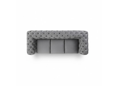 Canapé design 3 places, canapé Chesterfield rembourré, canapés trois places.