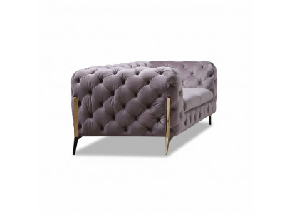 Conception Chesterfield Canapé 2 places Canapé Tissu Velours nouveau Deux places