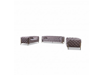 Ensemble de canapé Chesterfield design Ensemble de canapé Canapé 3-2-1 neuf