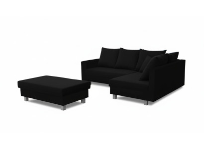 Canapé d'angle en forme de L avec design de repose-pieds Canapé d'angle Canapé Canapé rembourré Canapés en textile neufs