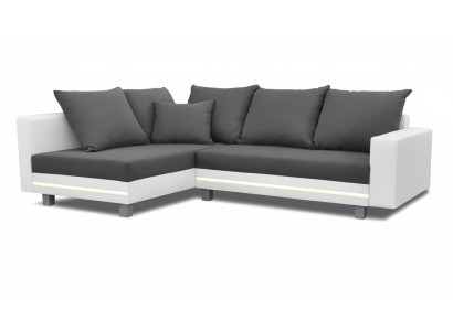 Canapé d'angle Canapé d'angle Salon Canapé Canapé en forme de L Rembourrage Canapés Cuir Design