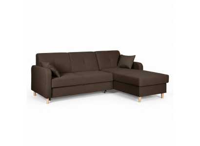Canapé d'angle Design Canapé-lit Fonction lit canapé Cuir Textile Rembourrage Canapés Coffre