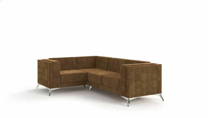 Canapé d'angle en forme de L en tissu Canapé paysage de vie Suite de canapé d'angle Canapé design moderne