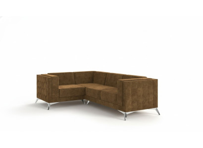 Canapé d'angle en forme de L en tissu Canapé paysage de vie Suite de canapé d'angle Canapé design moderne