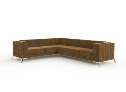 Canapé d'angle moderne en tissu canapé en L rembourré suite d'angle paysage de vie canapé sofa