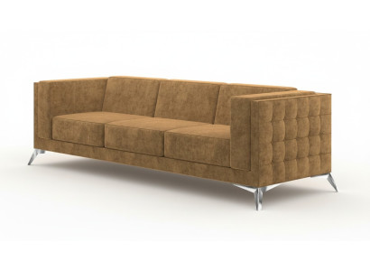 Canapé trois places en tissu pour canapé Chesterfield suite de canapés en tissu rembourré