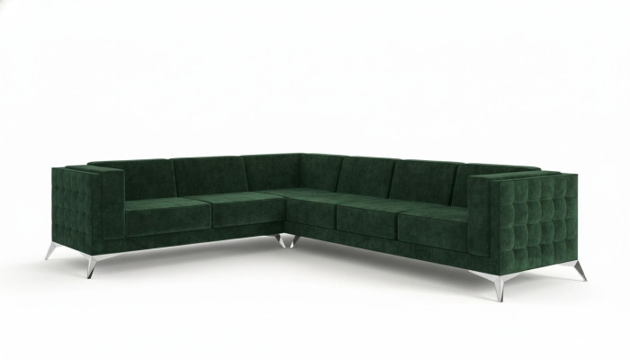 Tissu canapé en forme de L Salon paysage Canapé d'angle Suite Design Canapé Moderne Nouveau Moderne