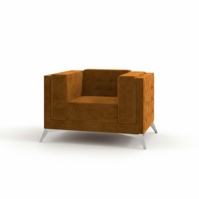 Chesterfield Fauteuil Canapé 1 Place Tissu Canapés Rembourrage Nouveau Canapé TV