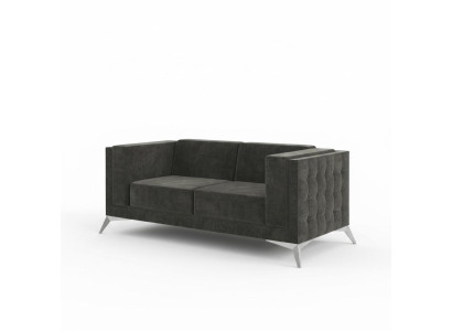 Canapé Chesterfield Sofa Upholstery Canapé 2 places Sièges Suite Canapés Gris nouveaux