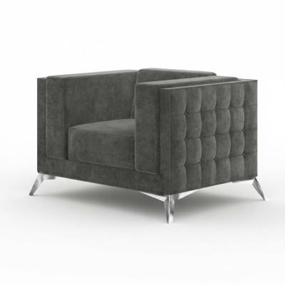 Fauteuil Chesterfield Canapé 1 place Canapés Rembourrage neuf Canapé Télévision Textile