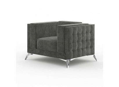 Fauteuil Chesterfield Canapé 1 place Canapés Rembourrage neuf Canapé Télévision Textile