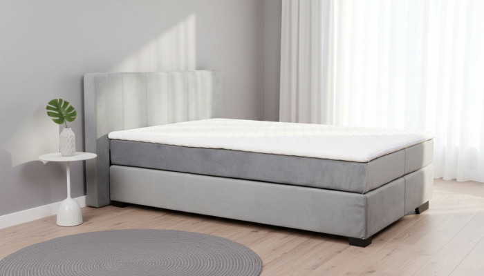 Design élégant lit lits lit rembourré lit double sommier tapissier 140x200cm