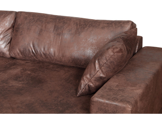Grand canapé d'angle de canapé de canapé vintage xxl Ensemble de coins Upholstery Corner Suite Paysage vivant