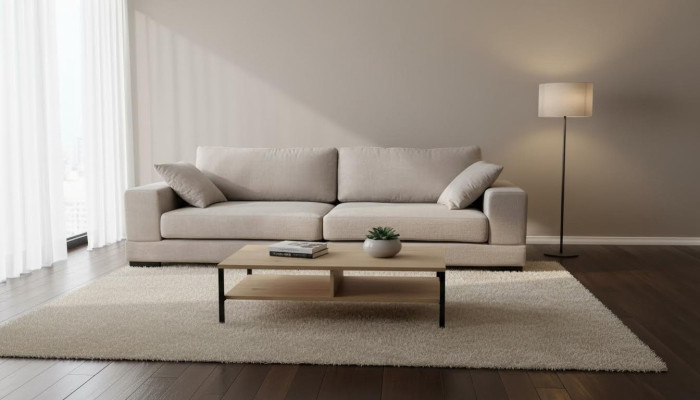 Canapé 4 places en tissu Canapés de luxe Designer Canapé Canapés grand Rembourrage Lümmel 274cm