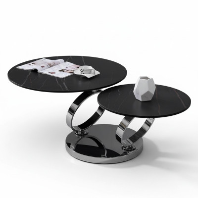 Table basse Table à café de luxe Table de canapé Tables d'appoint pour café Table ronde de salon