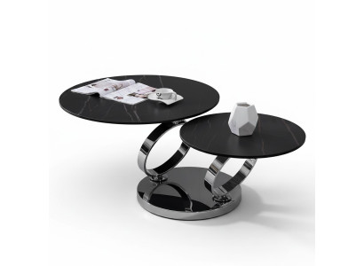 Table basse Table à café de luxe Table de canapé Tables d'appoint pour café Table ronde de salon