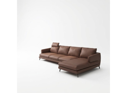 Canapé en cuir en forme de L Canapé Sofa Coin Salon Canapé d'angle Suite Canapés modernes nouveaux