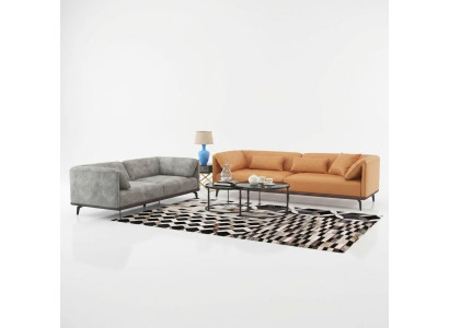 Ensemble de canapé 4+3+2 Canapé en cuir Canapé Canapé moderne en cuir Design de salon Suite