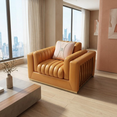 Fauteuil Design Canapé Canapé Relax Cuir Salon Luxe TV Club Siège Rembourrage