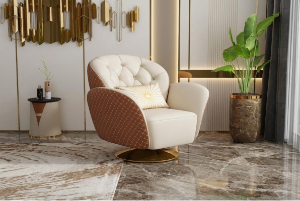 Salon de luxe TV Club Rembourrage Fauteuil Design Canapé Canapé en cuir Se détendre