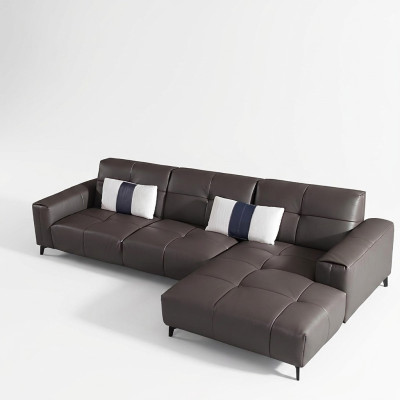 Design Esk Canapé d'angle en forme de L Moderne Canapés Canapé en cuir Canapé Siège Paysage vivant