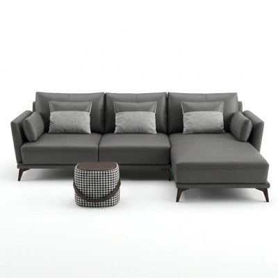 Coin Canapé d'angle en L-forme Paysage de vie Canapé canapé Suite rembourrée Canapé tissu Canapé cuir Sofas