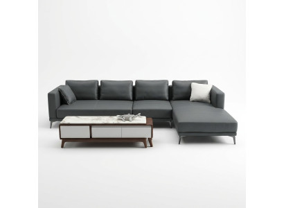 Ecksofa Eckcouch L-Form Wohnlandschaft Sofa Couch Polster Garnitur Stoffsofas Leder