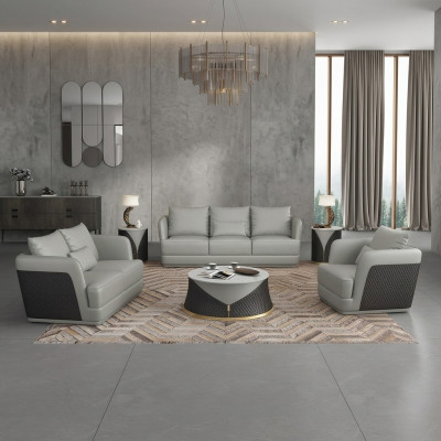 Set de canapé design Siège rembourré Canapé 321 ensembles Canapé en cuir Canapés rembourrés