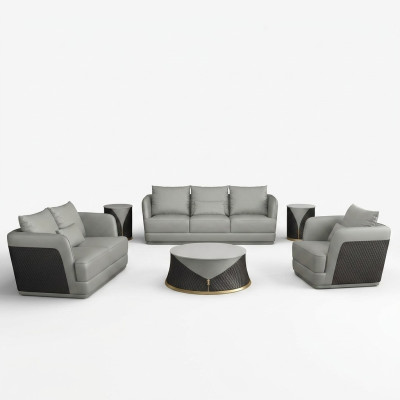 Set de canapé design Siège rembourré Canapé 321 ensembles Canapé en cuir Canapés rembourrés