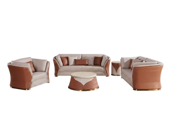 Canapés Canapés Rembourrage Cuir Ensemble de canapé 32 places Ensemble de canapé Designers