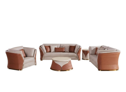 Canapés Canapés Rembourrage Cuir Ensemble de canapé 32 places Ensemble de canapé Designers