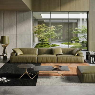 Canapé en cuir 6 places canapé xxl grand canapé canapé lümmel ensembles de canapés sofas canapés