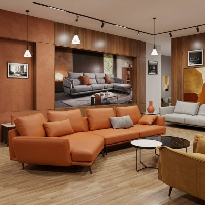 Ecksofa Eckcouch L-Form Wohnlandschaft Sofa Couch Polstermöbel Garnitur Leder Stoff Sofas