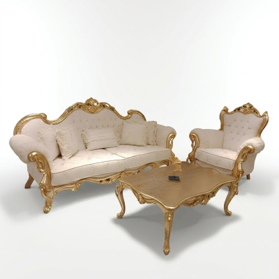 Canapé 3+3 places Chesterfield Luxe Canapé 2 pièces. Ensemble de canapés Meubles classiques neufs