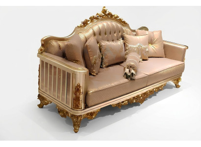 Ensemble de canapé 3311 Table basse Textile Bois Ensemble complet Canapé Fauteuil Ensemble de canapé