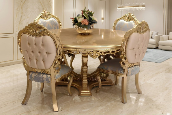 Suite 6 chaises ensemble Salle à manger Designer Chaise en bois Style antique Chaises de luxe nouvelles