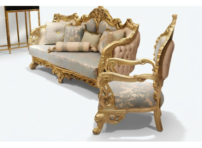 Ensemble de canapés 3+1 Fauteuil Chesterfield Fauteuil Relax Meubles