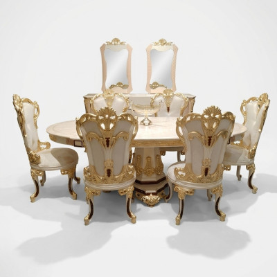 Table à manger Table en bois Groupe de tables Salle à manger Salon Suite en bois Tables de design