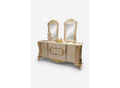 Commode Miroir Bois Mobilier Buffet Commode Armoire Mobilier de luxe Bois neuf