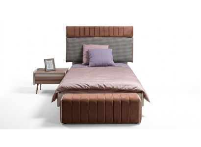 Chambre d'enfants Ensemble Chambre de jeunes Lit + Table de chevet Ensemble Moderne Lit 2pcs. neuf