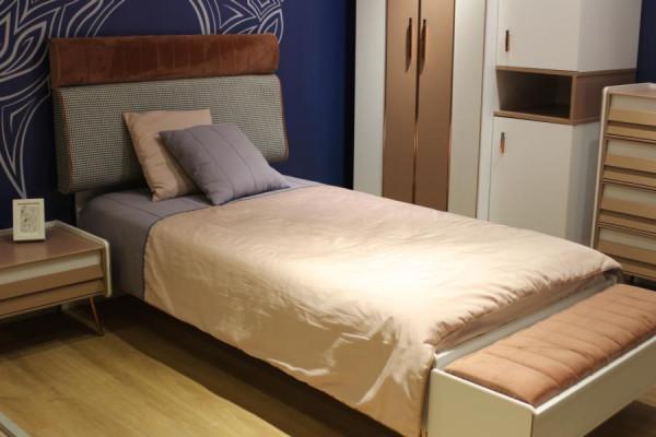 Lit d'enfants Lit moderne Lit de chambre de jeunes 207 x 120 cm Chambre d'enfants neuve